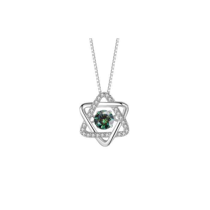 O9P Green Gem 6 Star Pendant