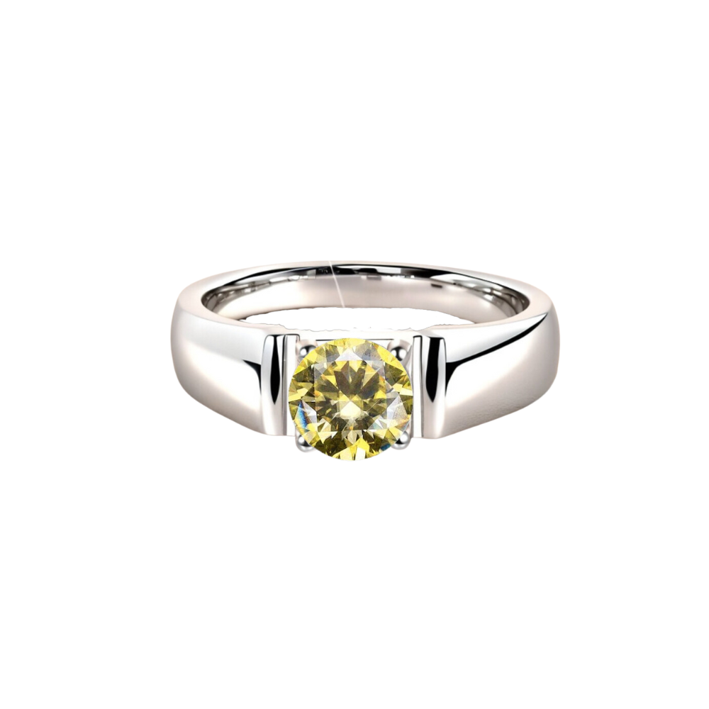 O9P Yellow Gem Unisex Ring