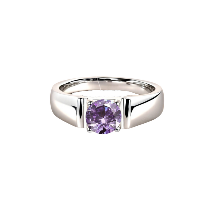 O9P Purple Gem Unisex Ring